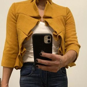 Great Anthropologie Tabitha size 2 mustard blazer!